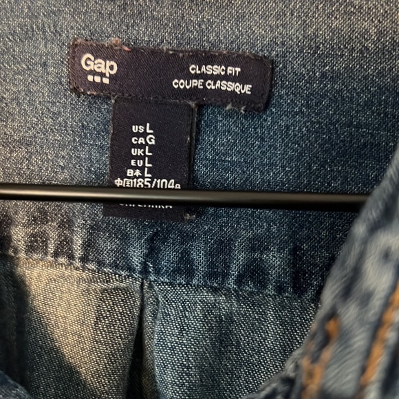 GAP Denim Shirt sz L - Picture 4 of 4